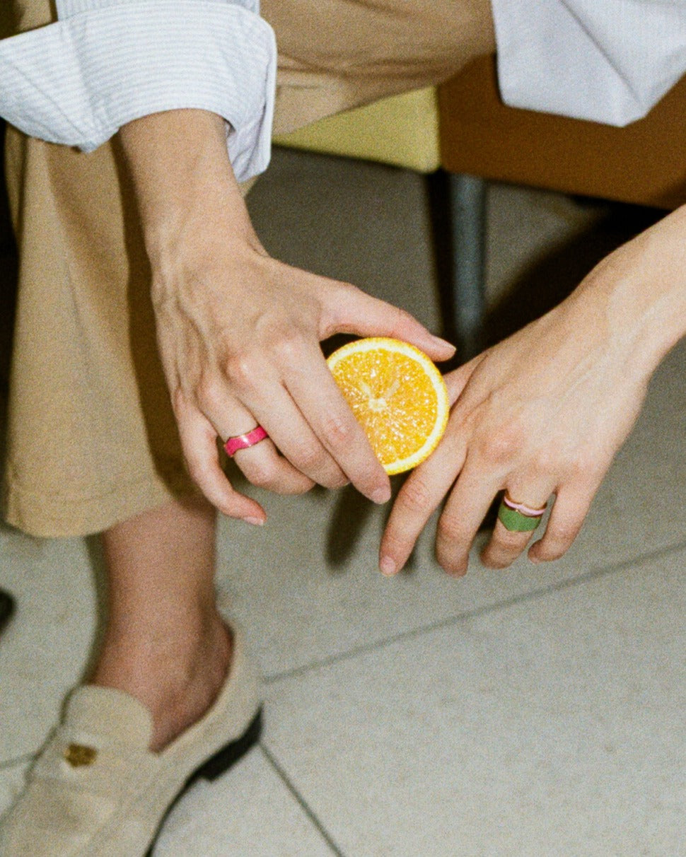 Doppel Chevron Ring